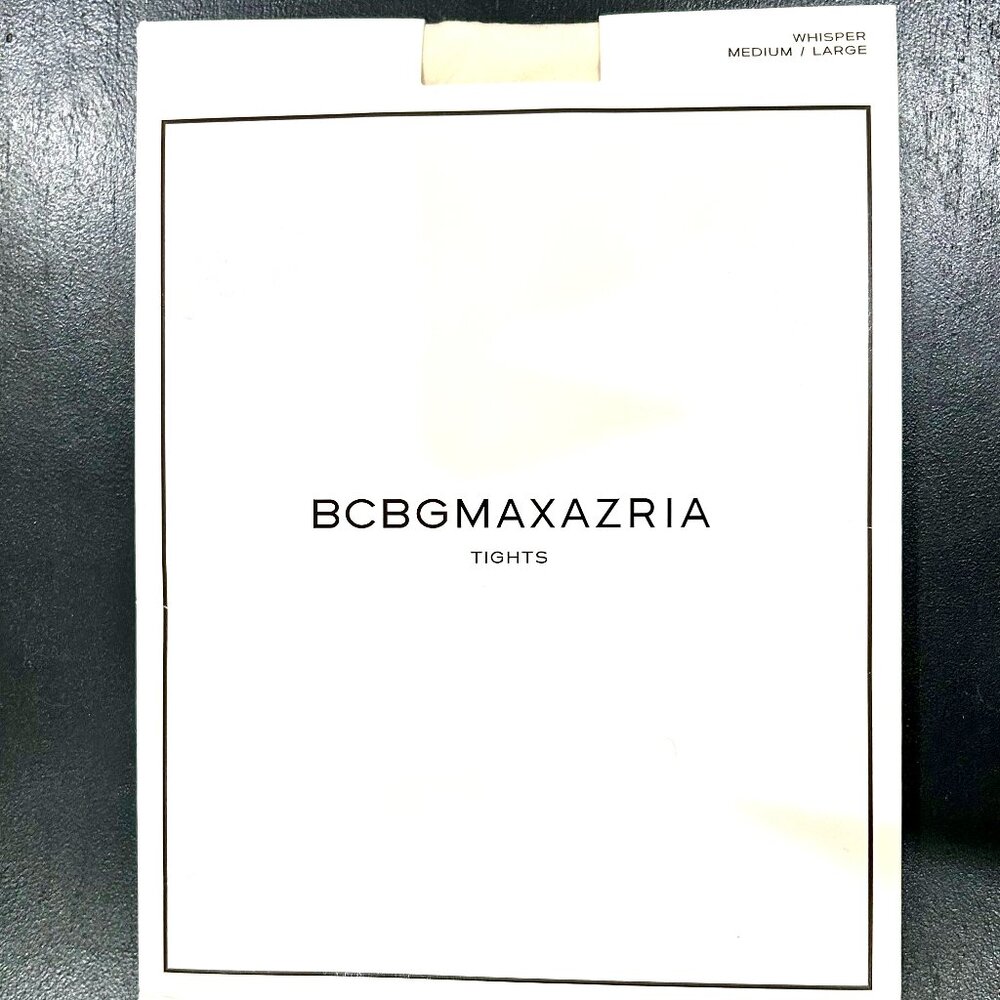 BCBG BCBGMAXAZRIA OPAQUE 60 DENIER IVORY TIGHTS M / L  - RARE FIND NIP